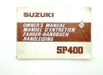 Инструкция к Suzuki SP, 1980