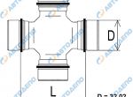 Крестовина карданного вала NISSAN SAFARI Y61 TN-135 к NISSAN