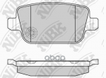 Тормозные Колодки Ford Mondeo 07-/S-Max/Freelander 2/Volvo S80 2 R NiBK арт. PN0461