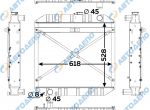 Радиатор охлаждения двигателя МЕДНЫЙ ISUZU   HI-18001-48 к ISUZU