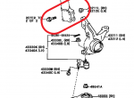 Болт подвески к TOYOTA