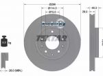 TEXTAR 92180803_диск тормозной передний!\ Mazda CX7 2.3/2.2D06>