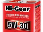 HI-GEAR HI-GEAR 5W30 (4L)_масло моторное! полусинт.\ API SL/CF, ACEA A3/B4, MB 229.1, VW 501 01/505 00