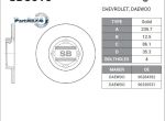 SANGSIN BRAKE SD3010_диск тормозной передний!\ Daewoo Matiz 0.8/1.0 98>