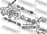 FEBEST 0376-CF3R_поршень суппорта задн. с механ.!D34\ Honda Accord/Civic