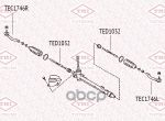 Tec1746r_наконечник Рулевой Тяги Прав.! Nissan Qashqa/X-Trail 07>, Renault Koleos 08> TATSUMI арт. TEC1746R