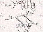 Tef1105_втулка Стабилизатора Заднего! Toyota Camry Acv40 06> TATSUMI арт. TEF1105